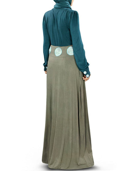 Aalia Jersey Abaya Back