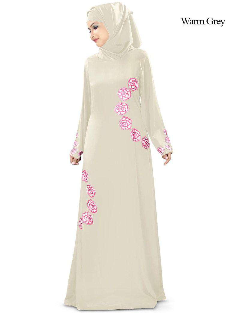 Maysaa Abaya Warm Grey