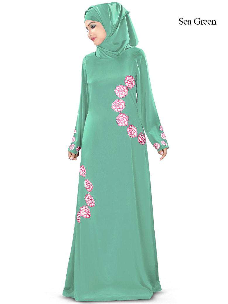 Maysaa Abaya Sea Green