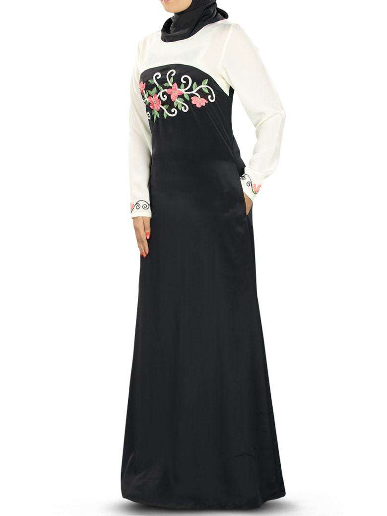 Mehreen Fancy Abaya Dress Front
