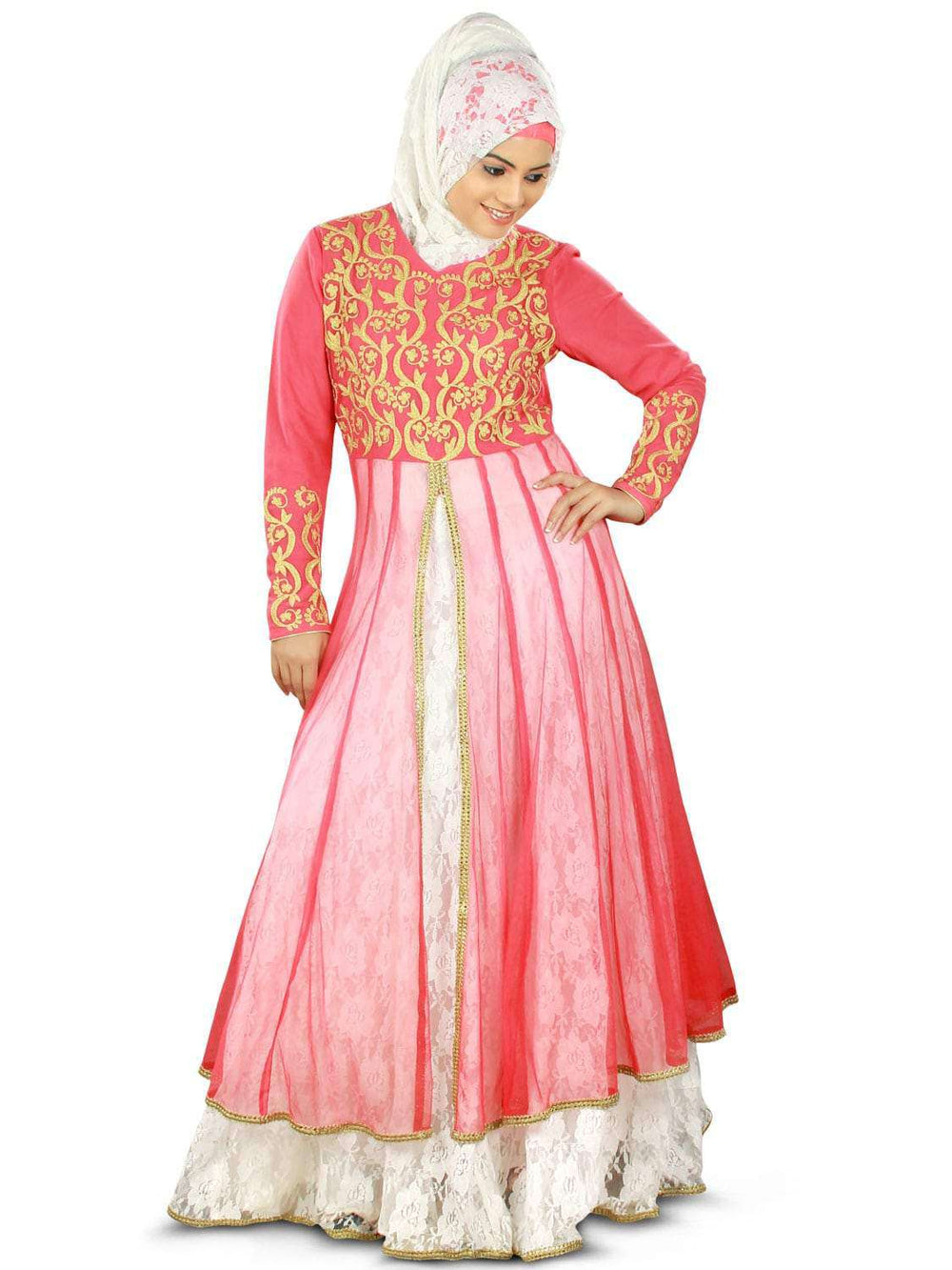 Mehjabeen Wedding Abaya Front