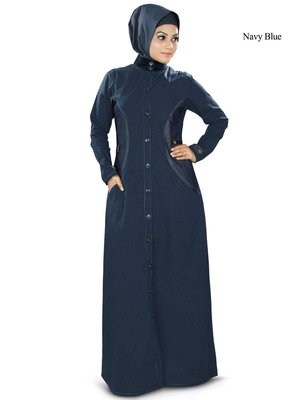 Maahnoor Abaya Navy Blue