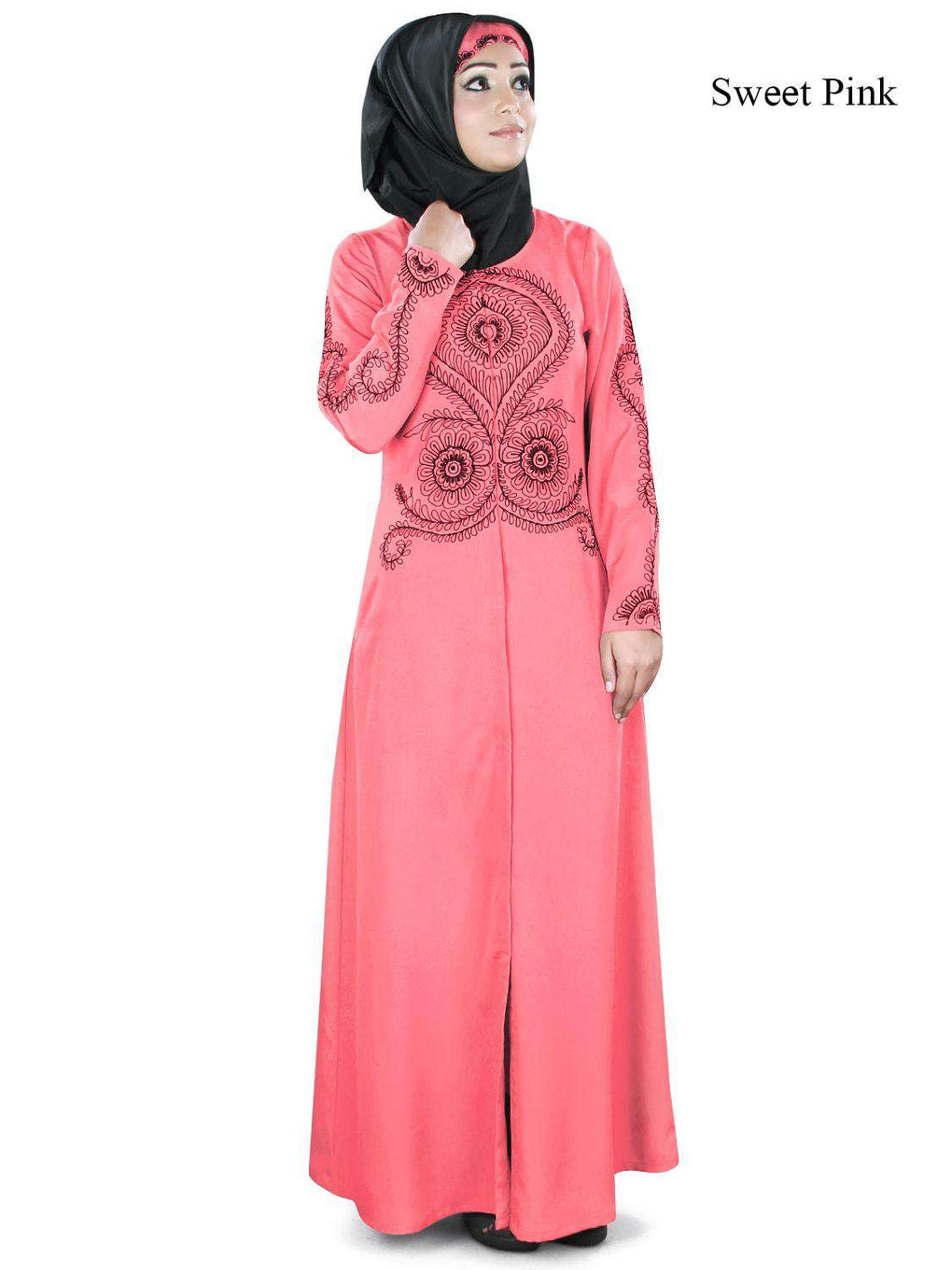 Mahnoor Abaya Sweet Pink