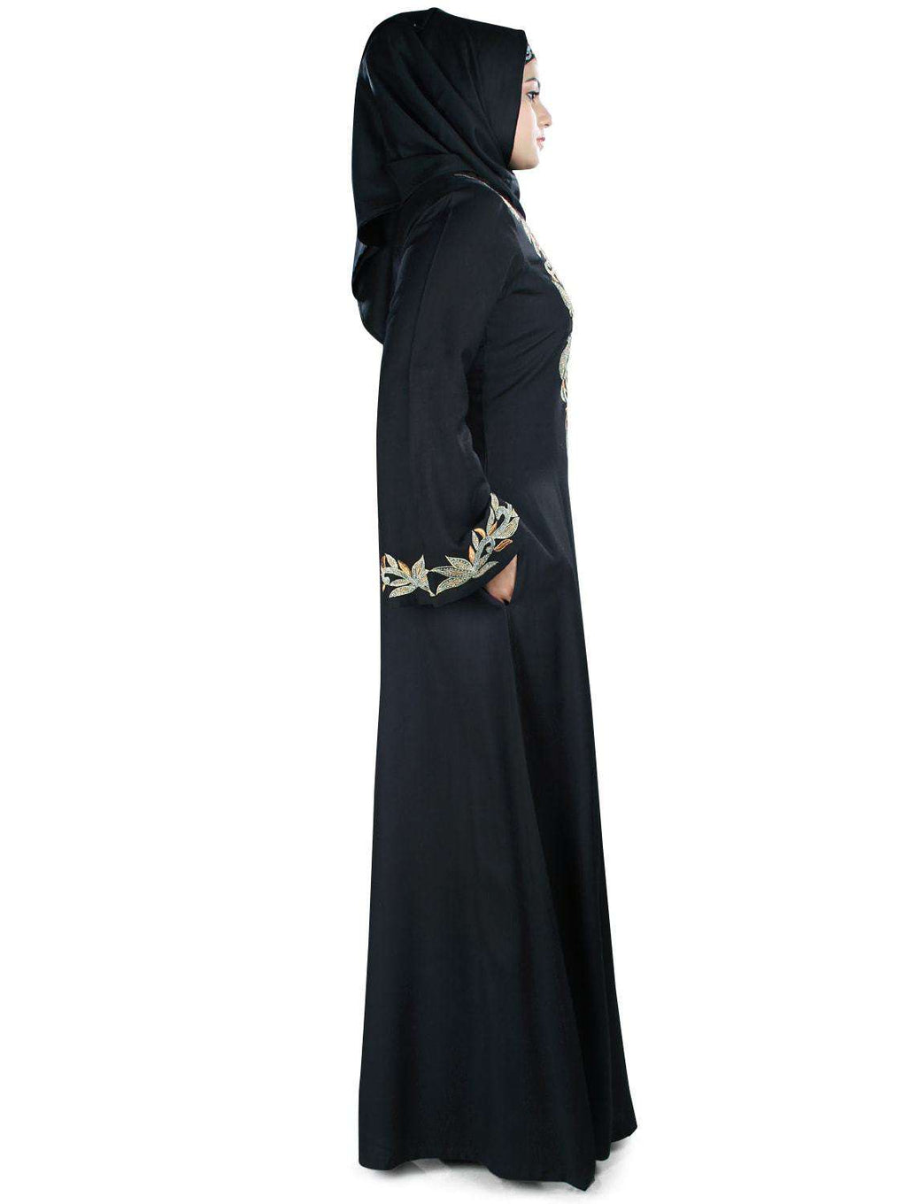 Hifza Rayon Abaya Side