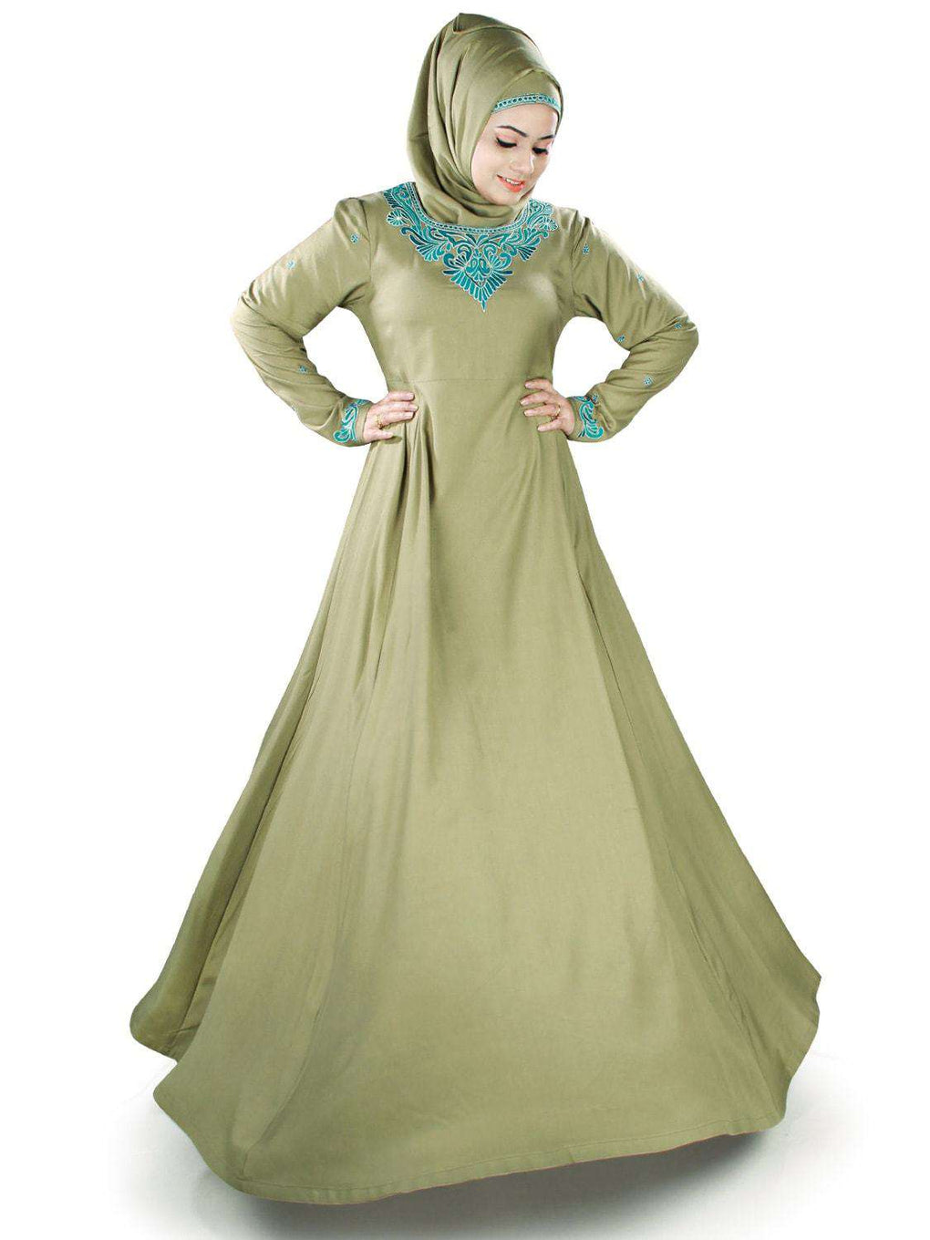 Mina Rayon Abaya Front 2