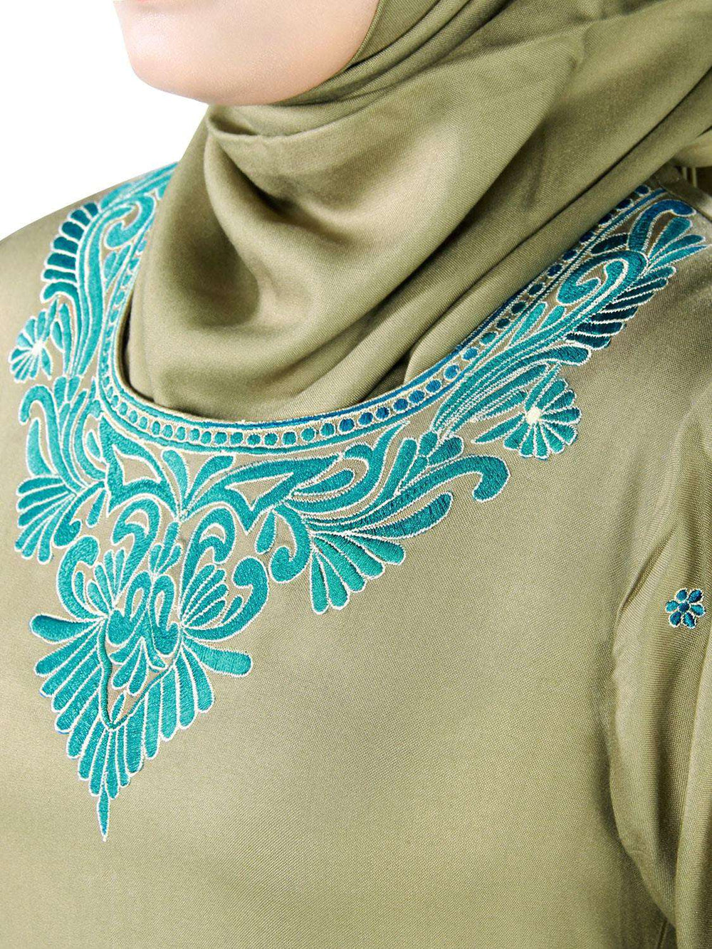 Mina Rayon Abaya Embroidery