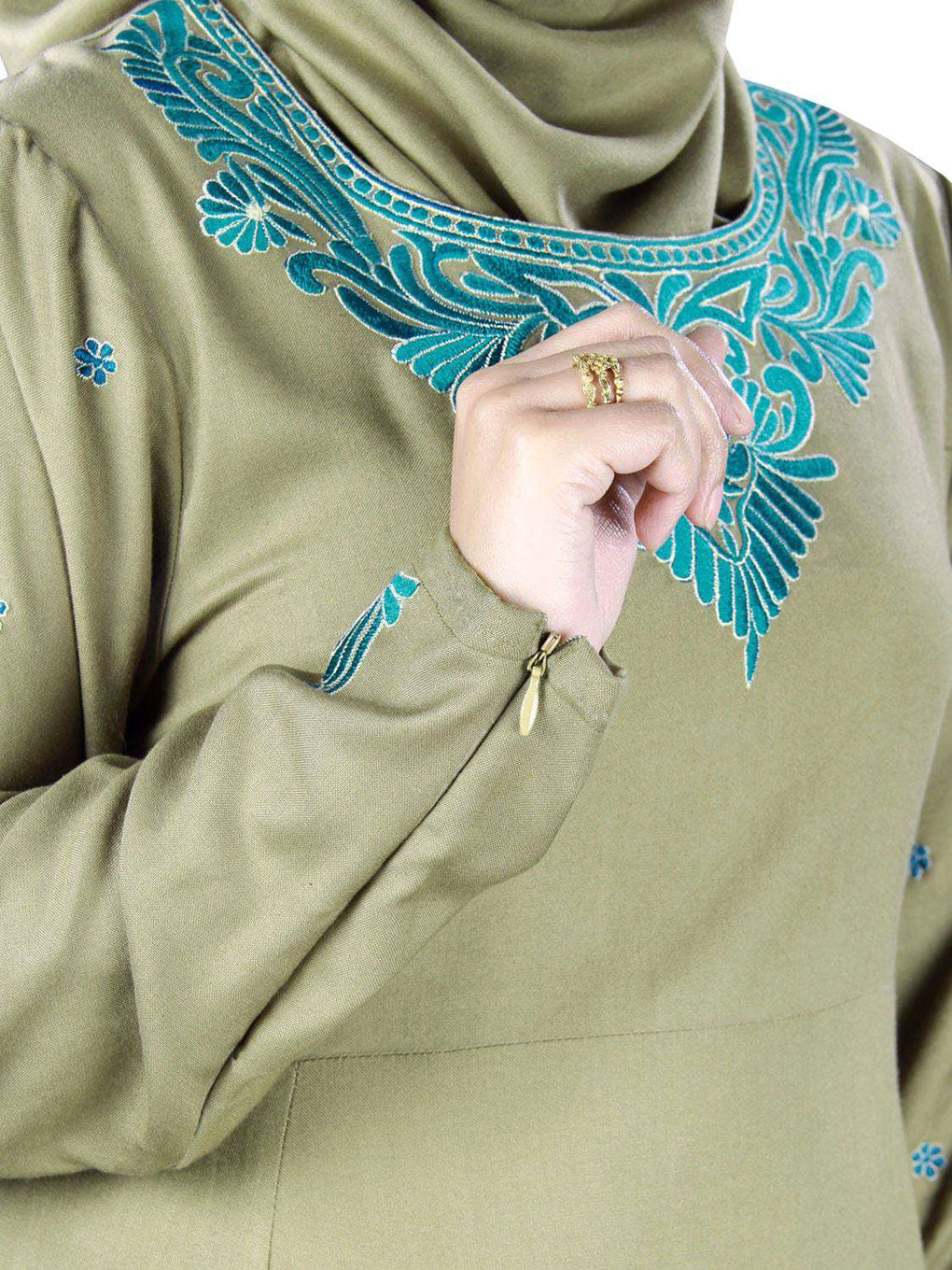 Mina Rayon Abaya Embroidery