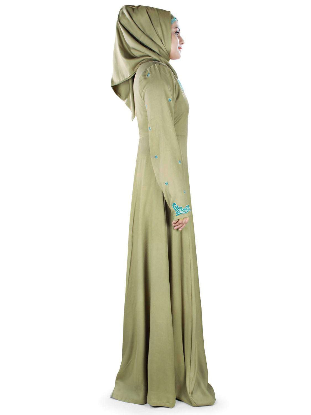 Mina Rayon Abaya Side