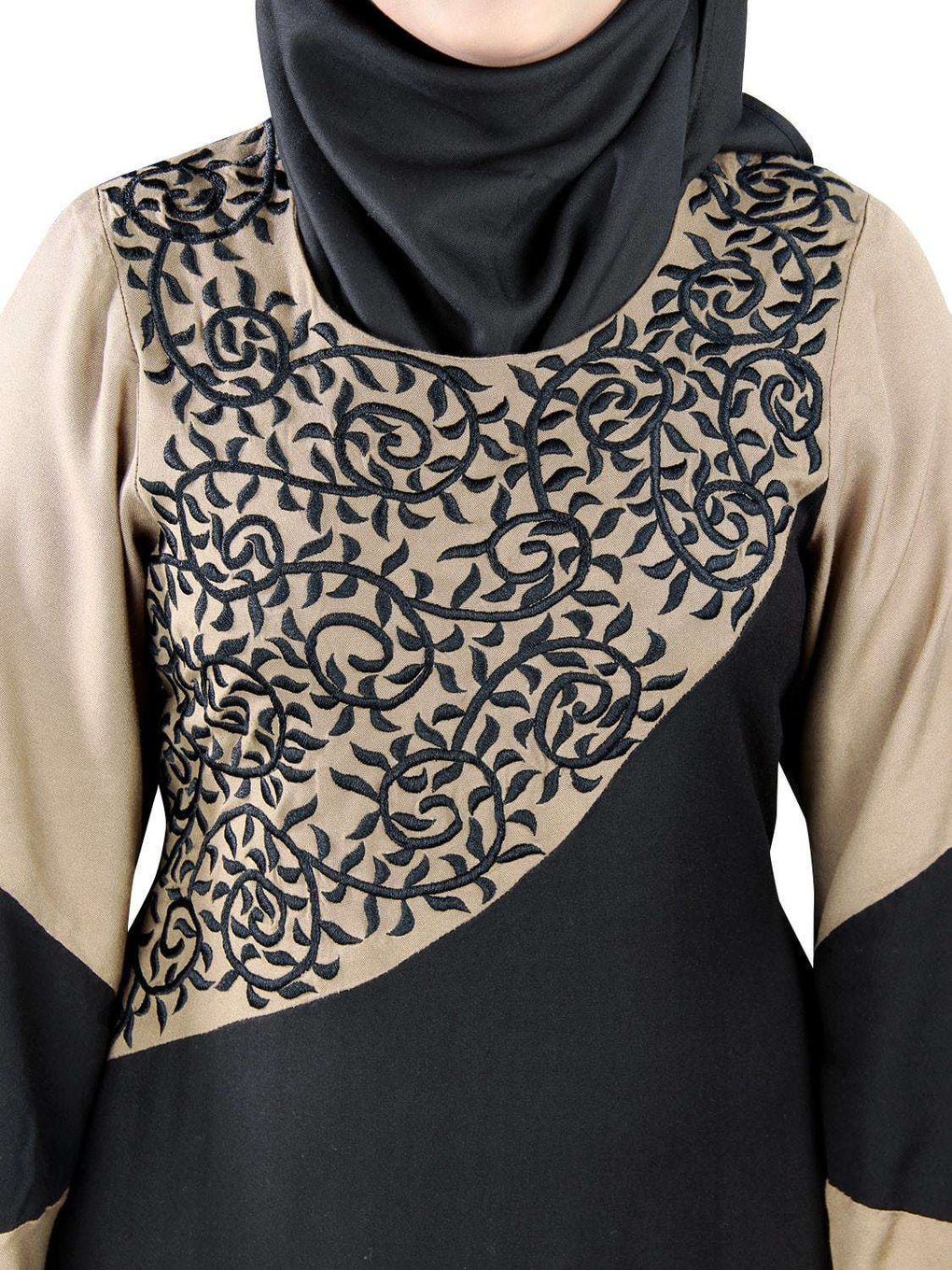 Hirah Rayon Abaya Embroidery