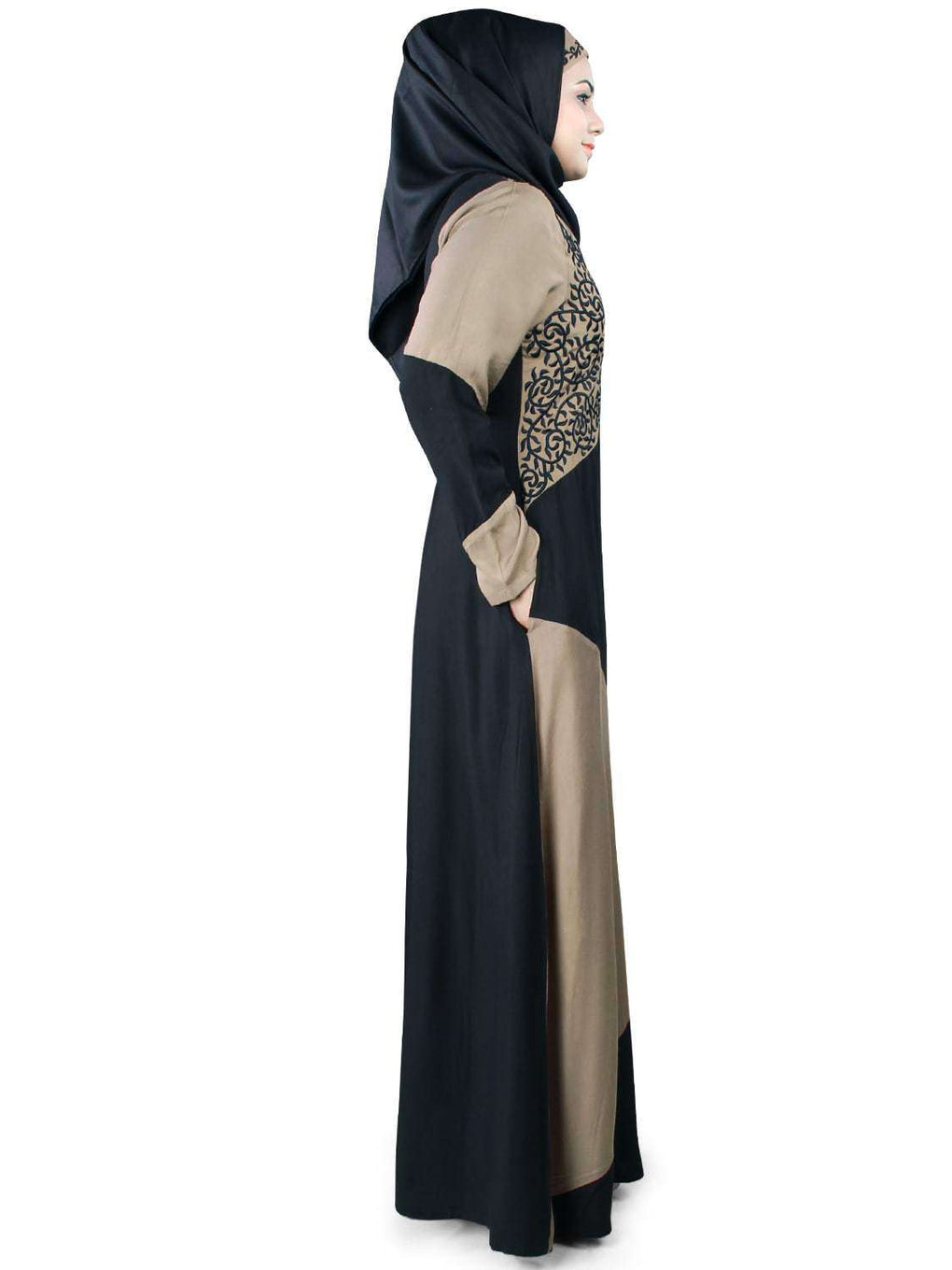 Hirah Rayon Abaya Side