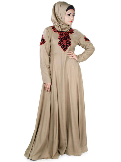 Arzu Rayon Abaya Front