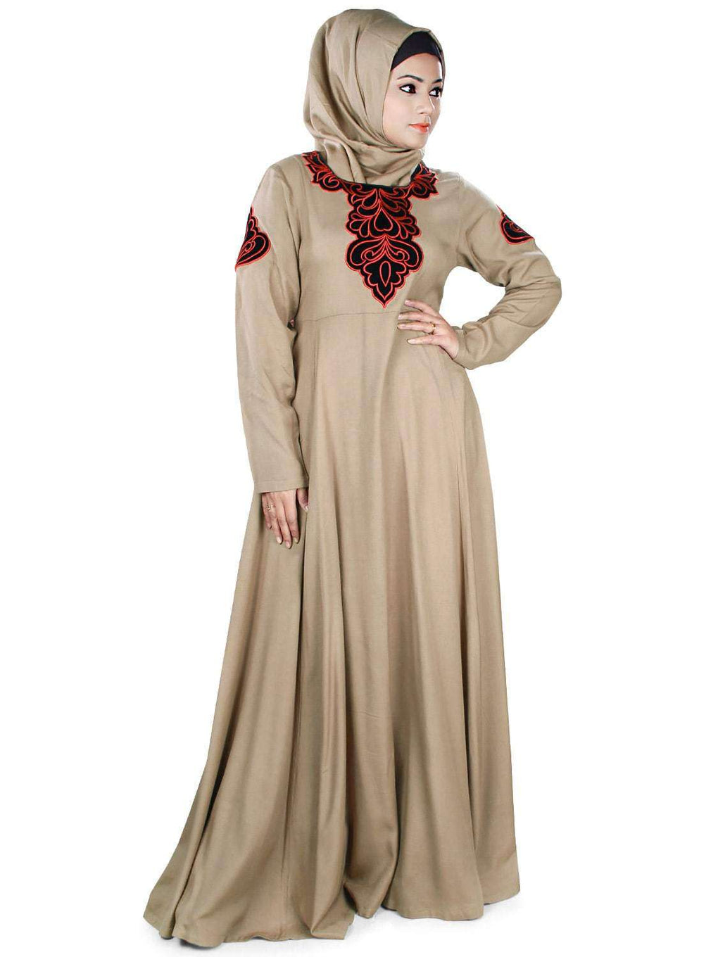 Arzu Rayon Abaya Front