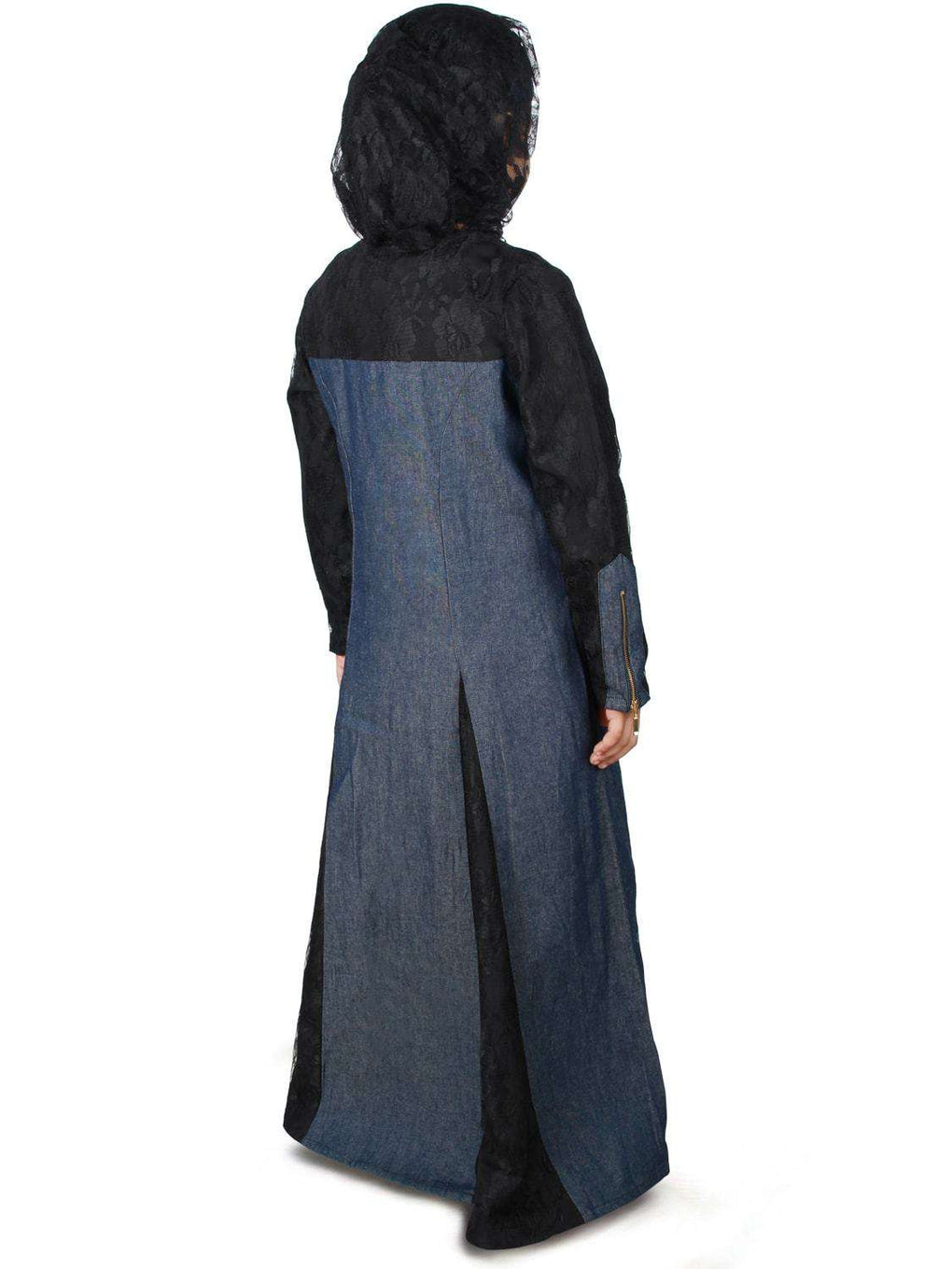 Farizah Denim Kid's Abaya Back