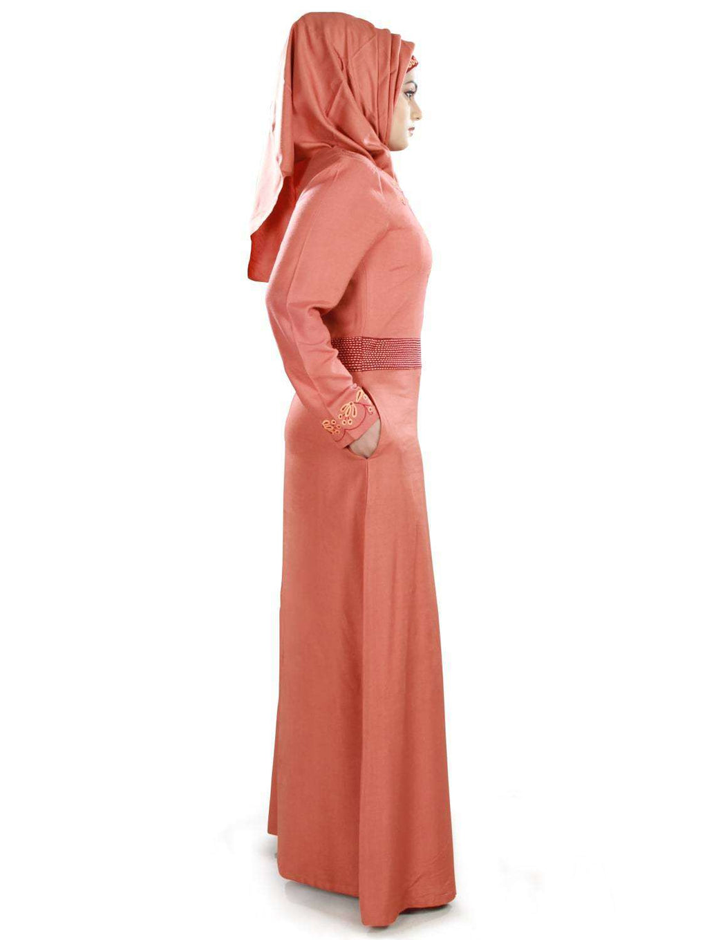 Bilqis Rayon Abaya Side