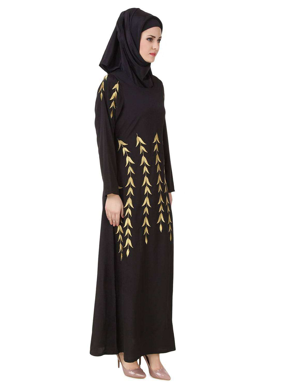 Naureen Nida Black Abaya Design