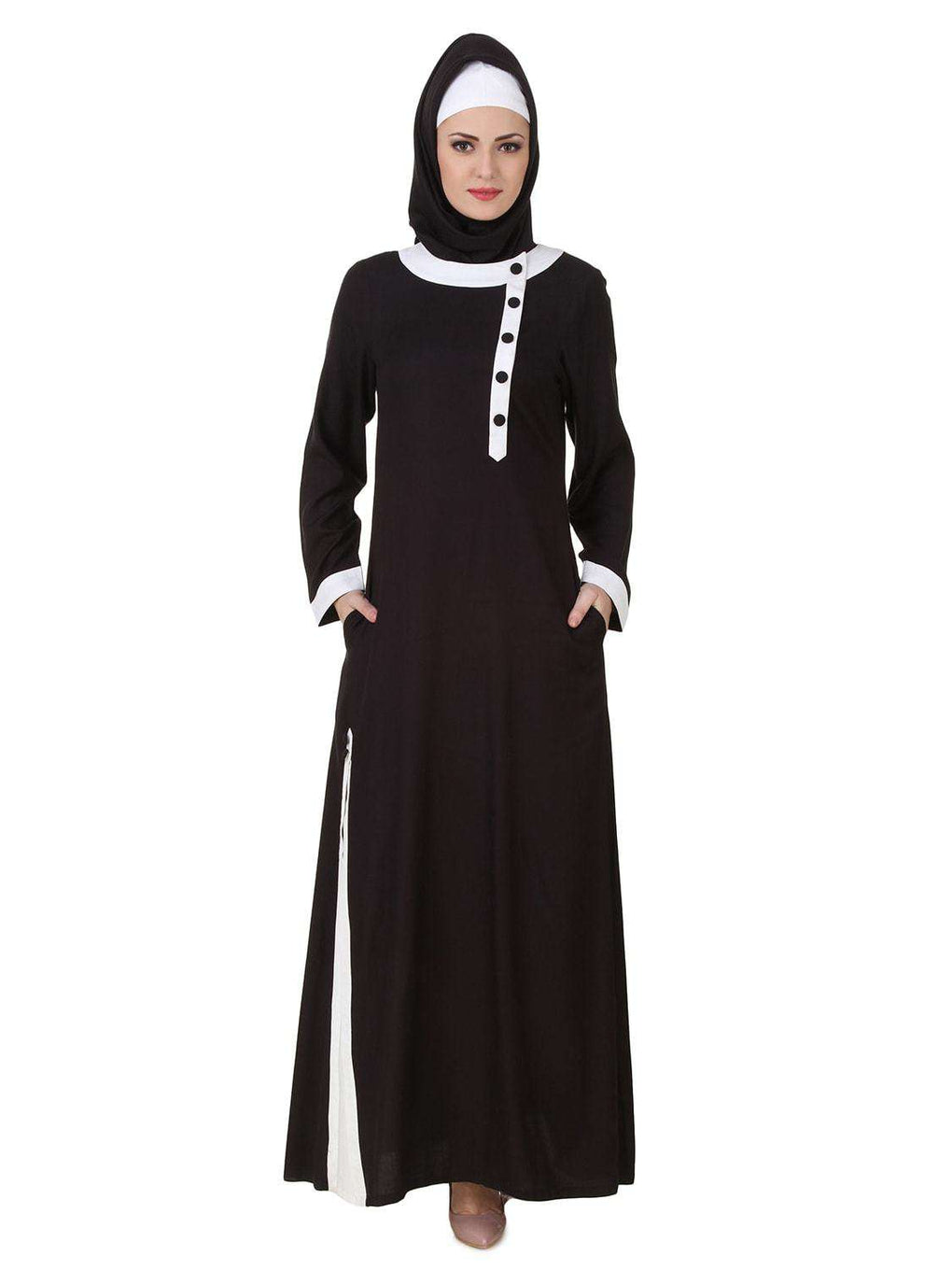 Jaza Rayon Black Abaya