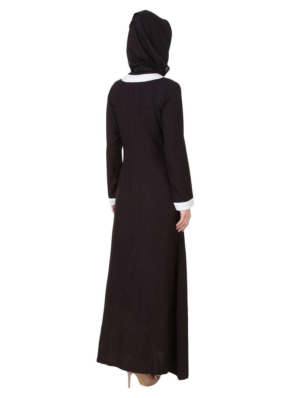 Jaza Rayon Black Abaya Back