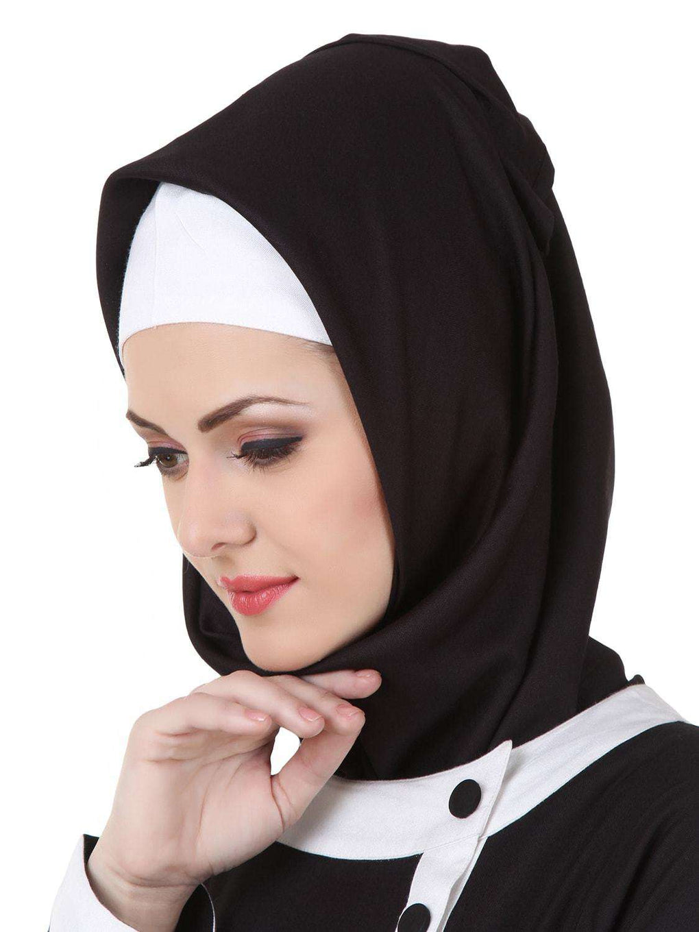 Jaza Rayon Black Abaya Hijab
