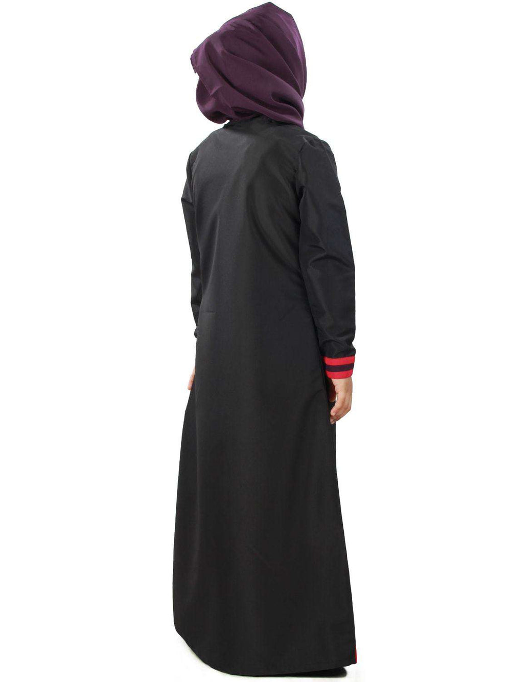 Shimah Black Kid's Abaya Back