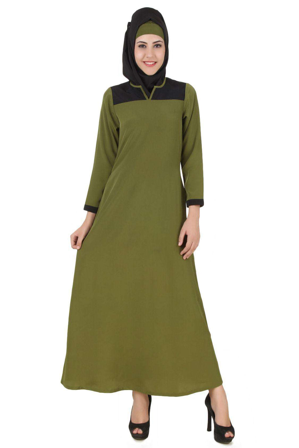 Sonia Henna Crepe Abaya