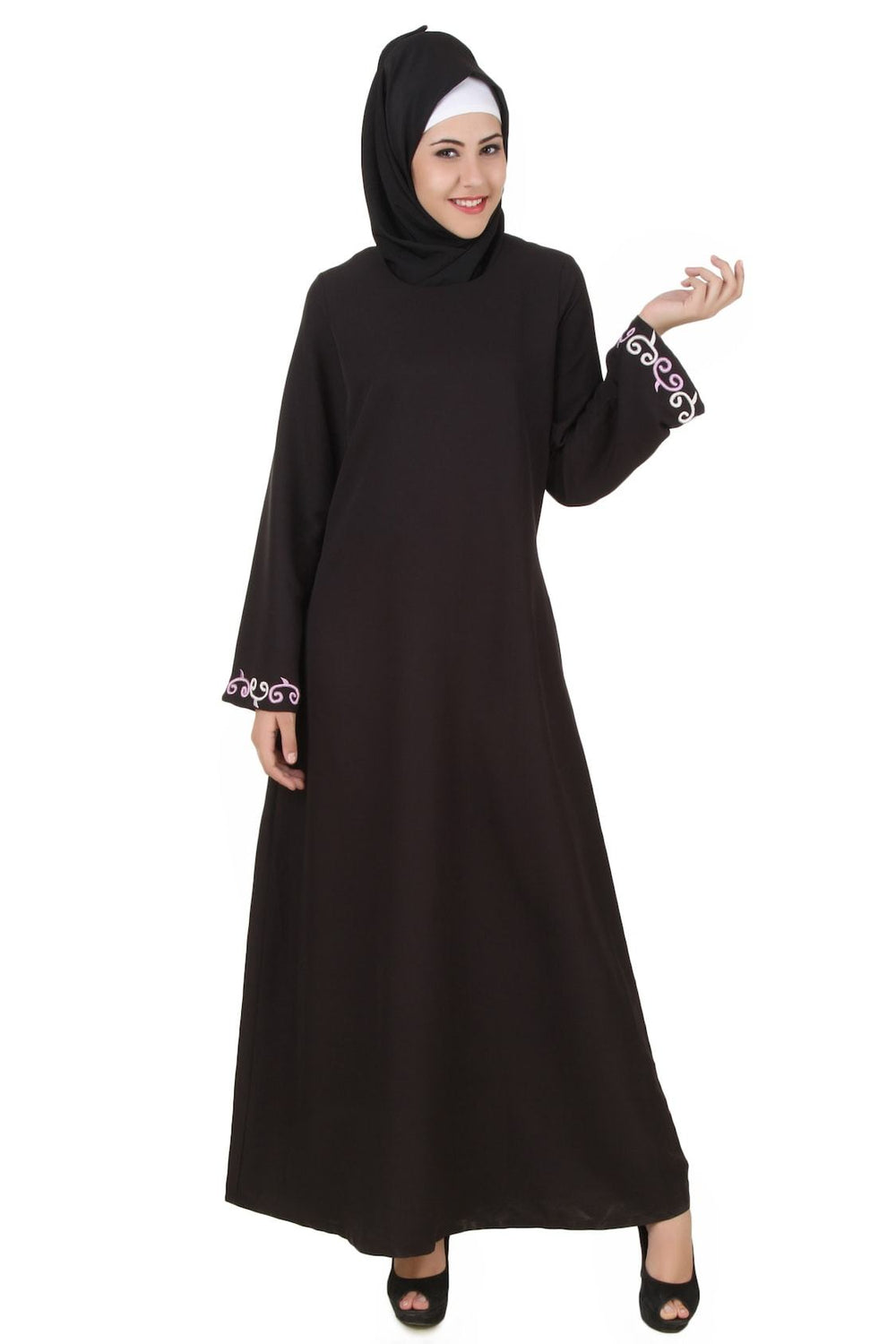 Abeedah Black Nida Abaya