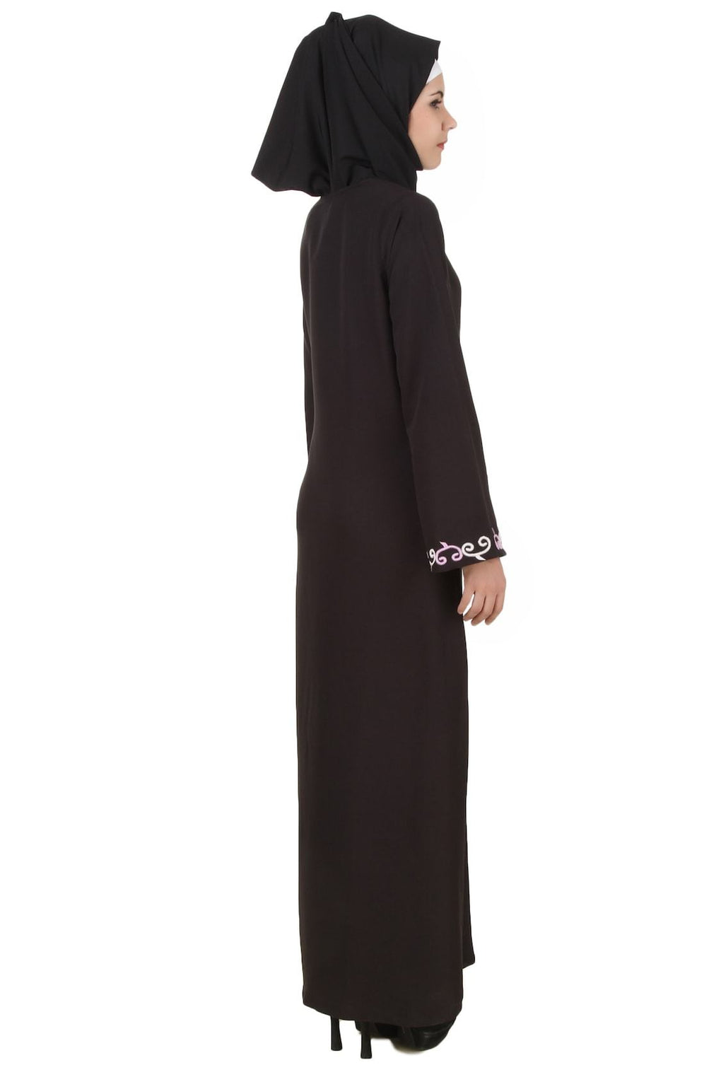 Abeedah Black Nida Abaya Back