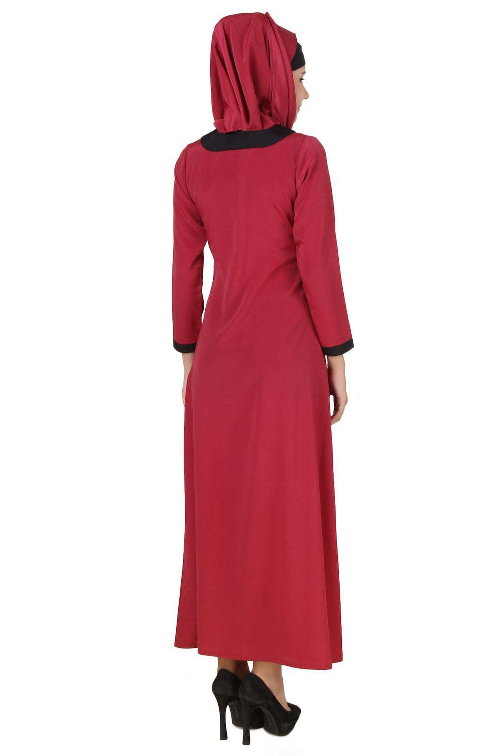 Nagheen Rose Pink Abaya Back