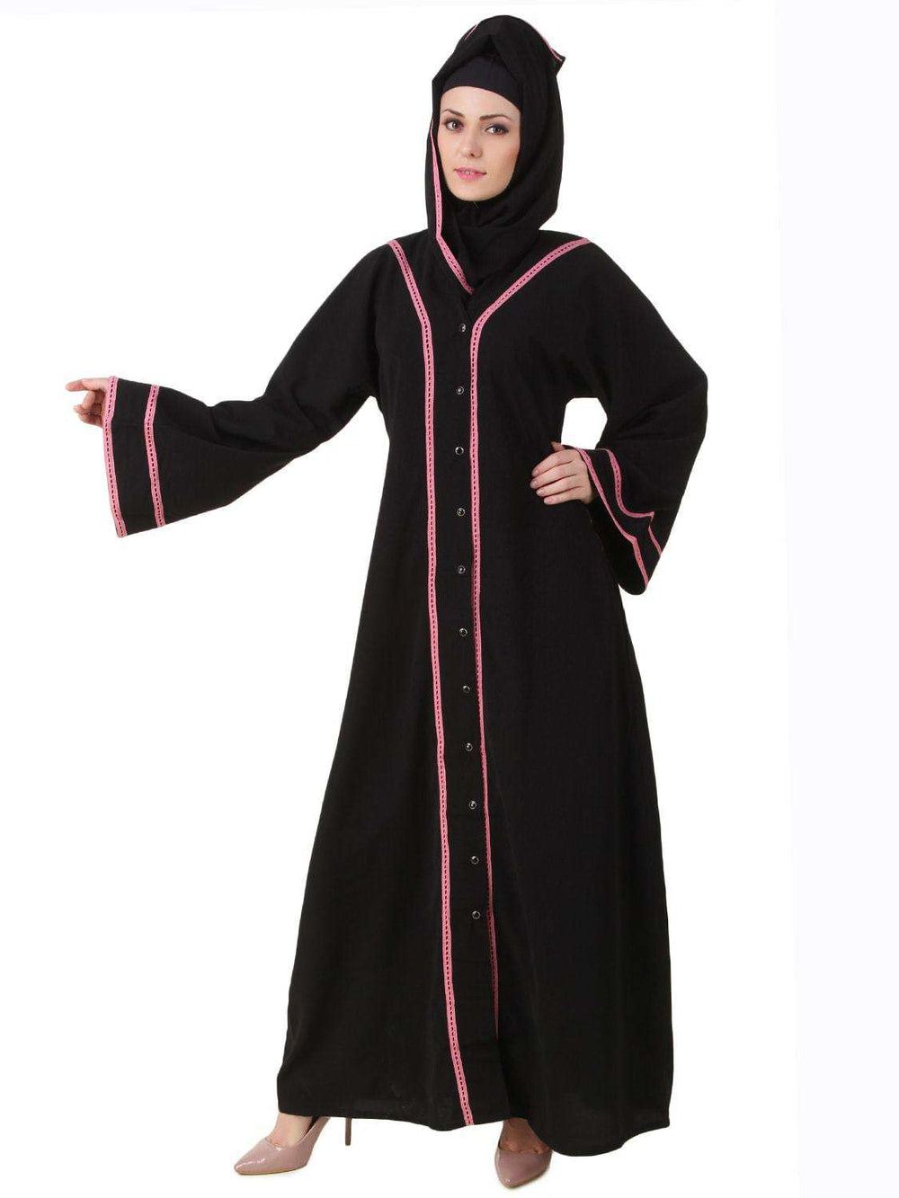 Rumaisa Black Nida Dubai Abaya