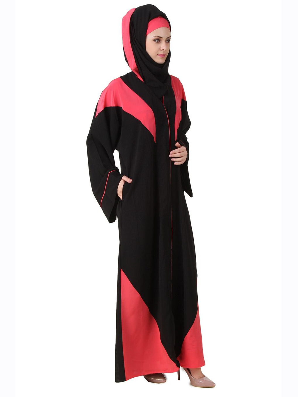 Aara Black Nida Dubai Abaya Side