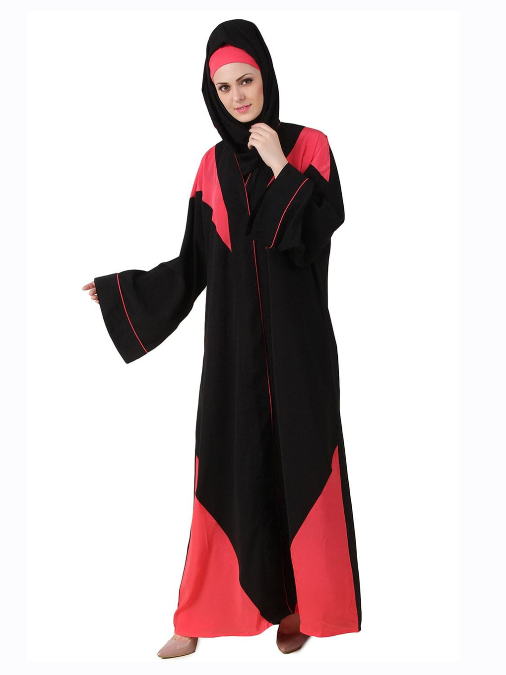 Aara Black Nida Dubai Abaya Front