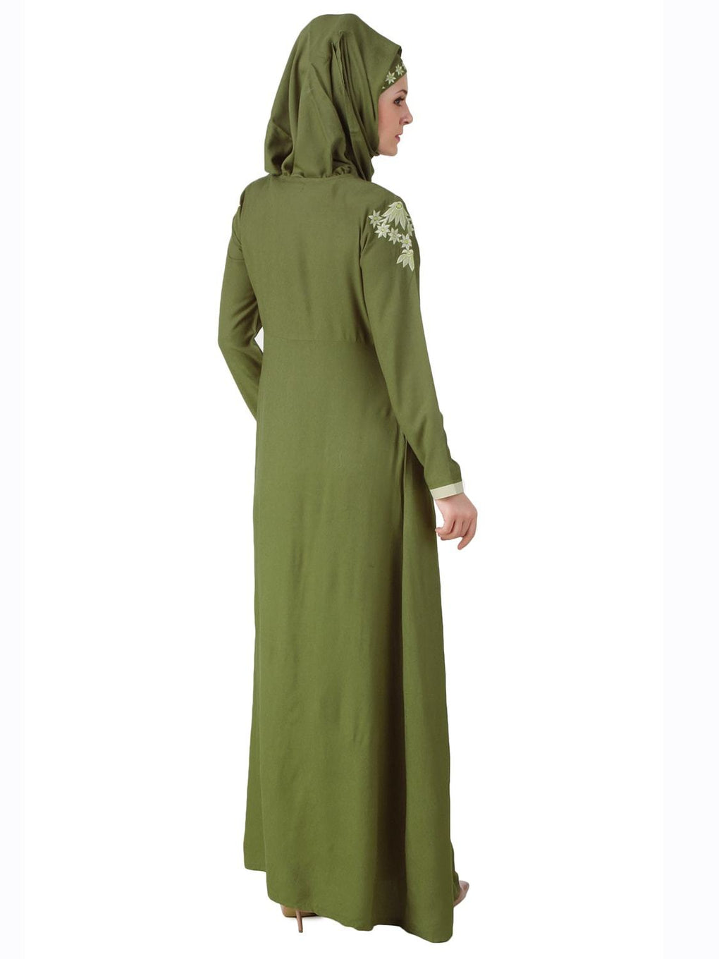 Afsa Green Rayon Abaya