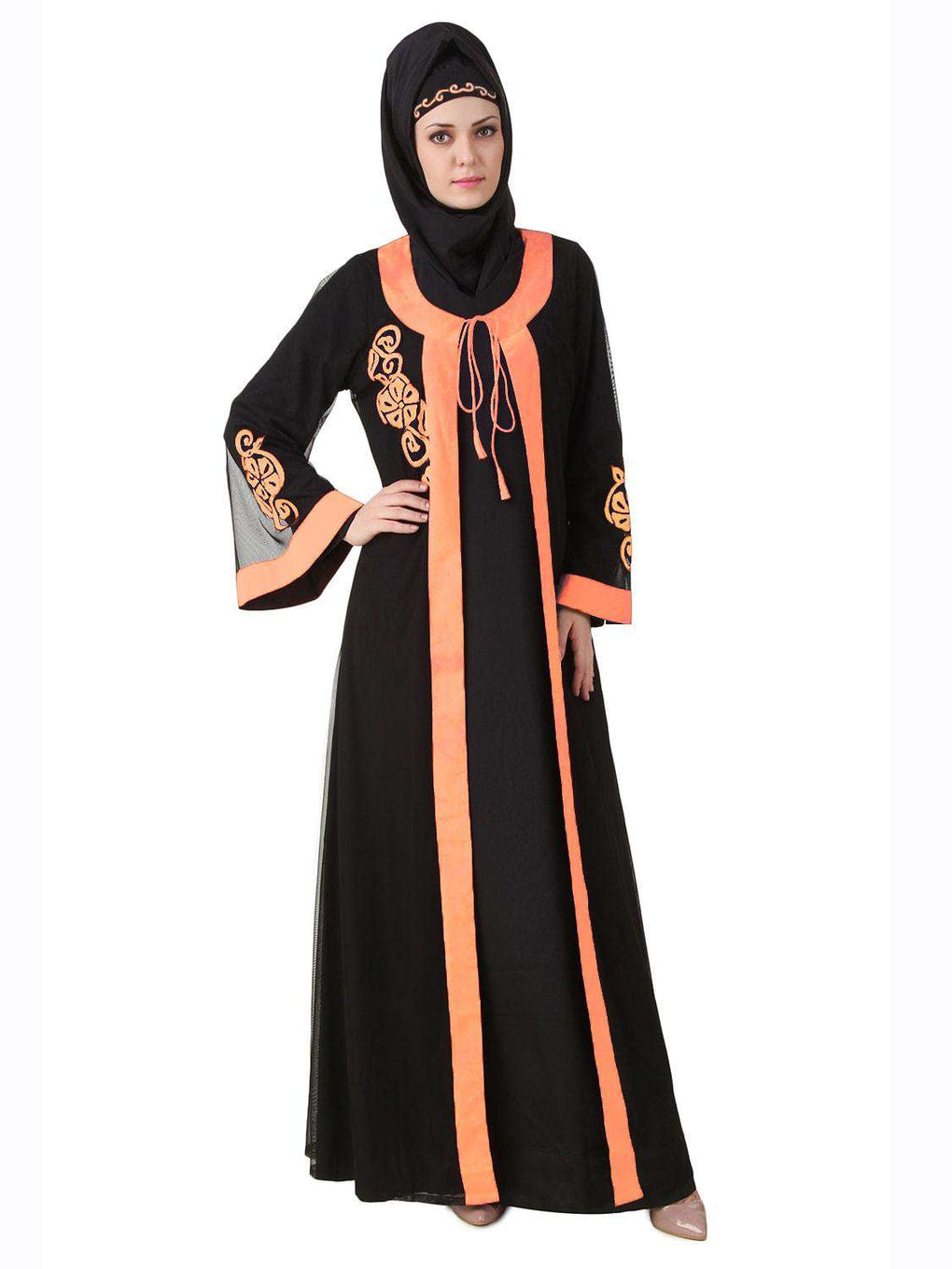 Azka Black Net & Nida Abaya