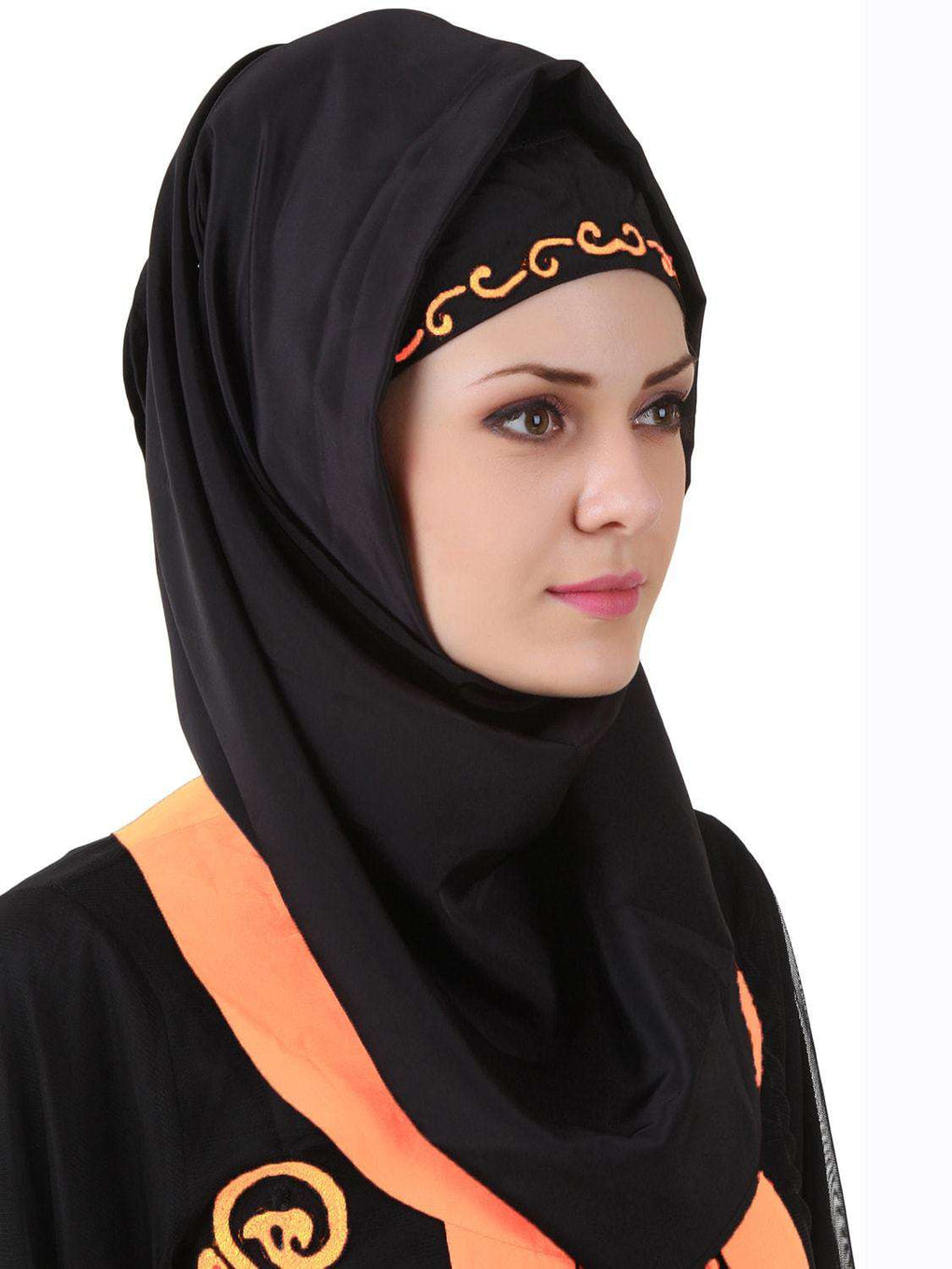 Azka Black Net & Nida Abaya Hijab