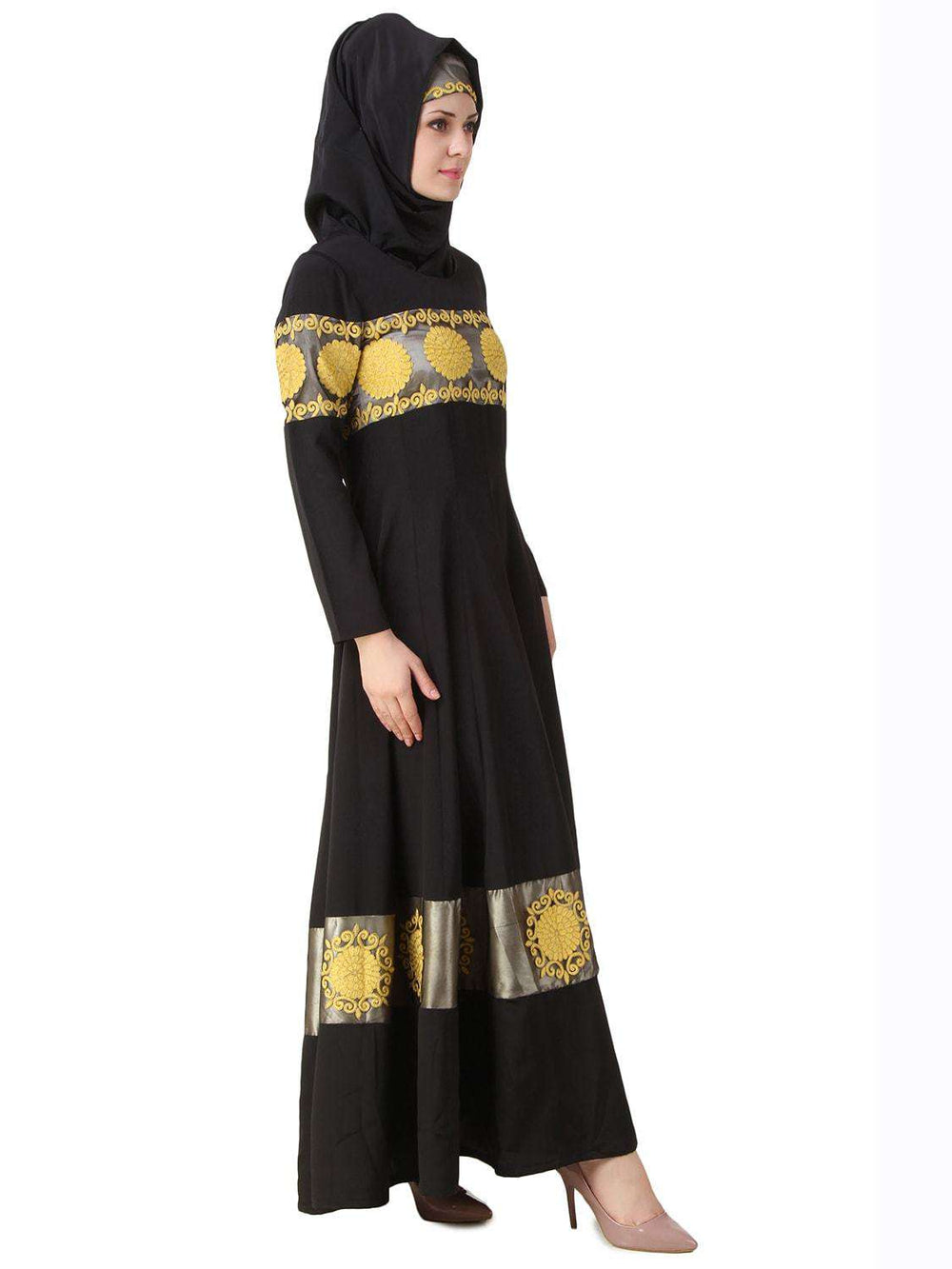 Maisah Black Nida Abaya Side