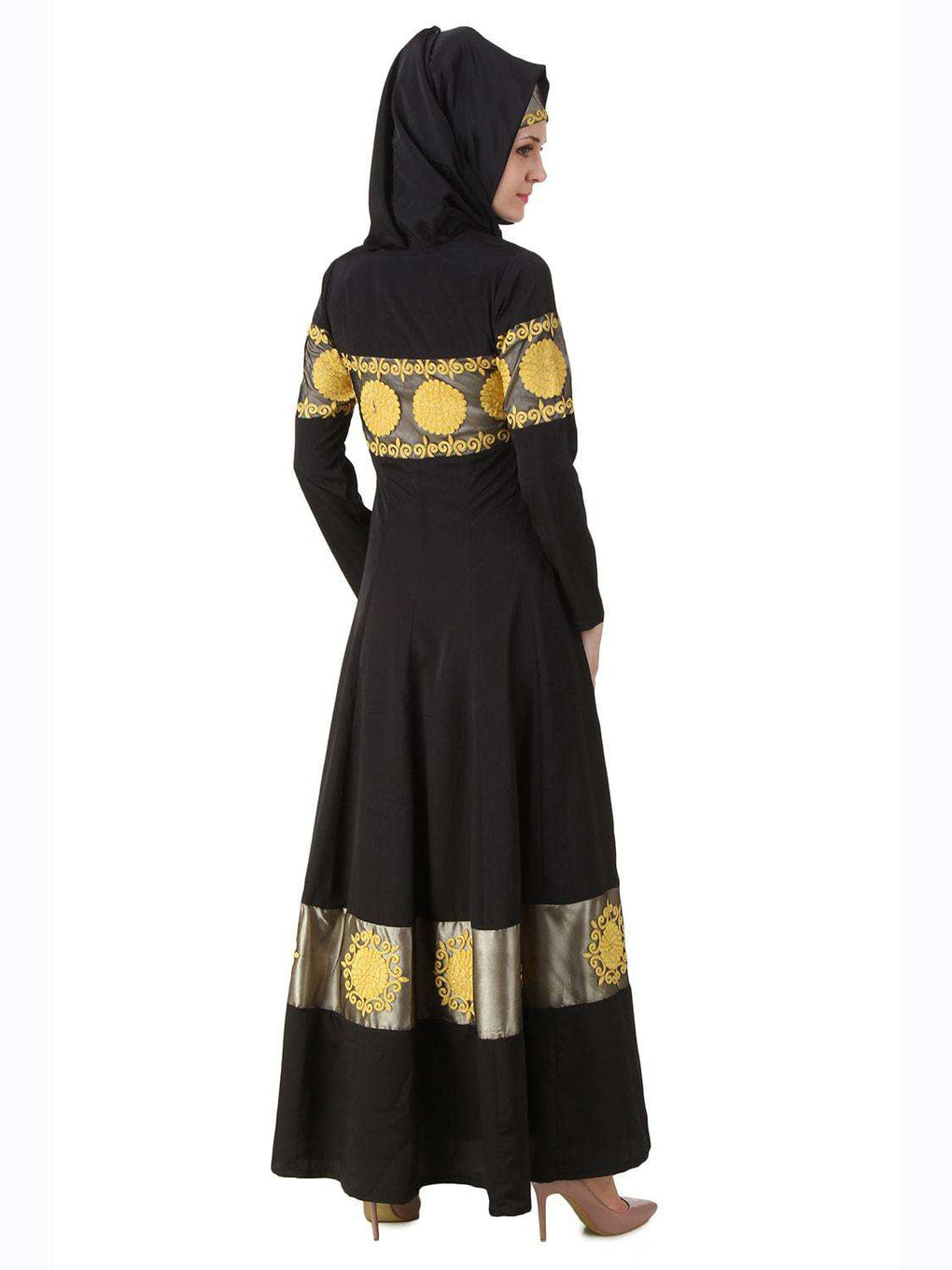 Maisah Black Nida Abaya Back