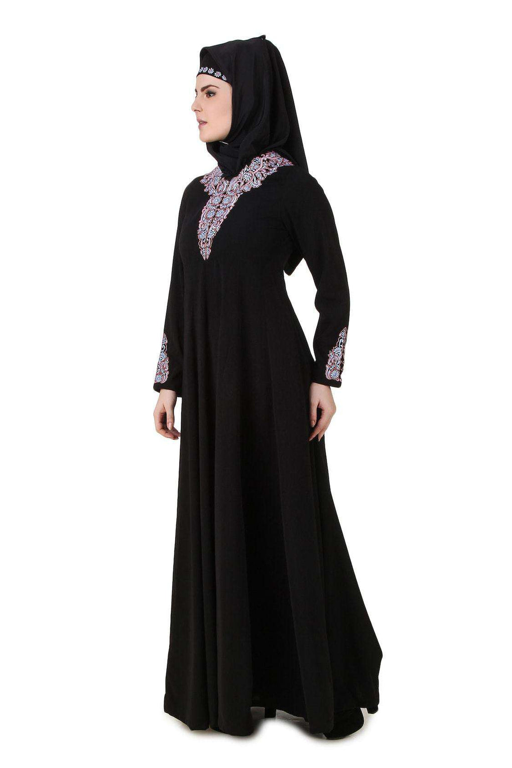 Aqeelah Black Nida Abaya Side