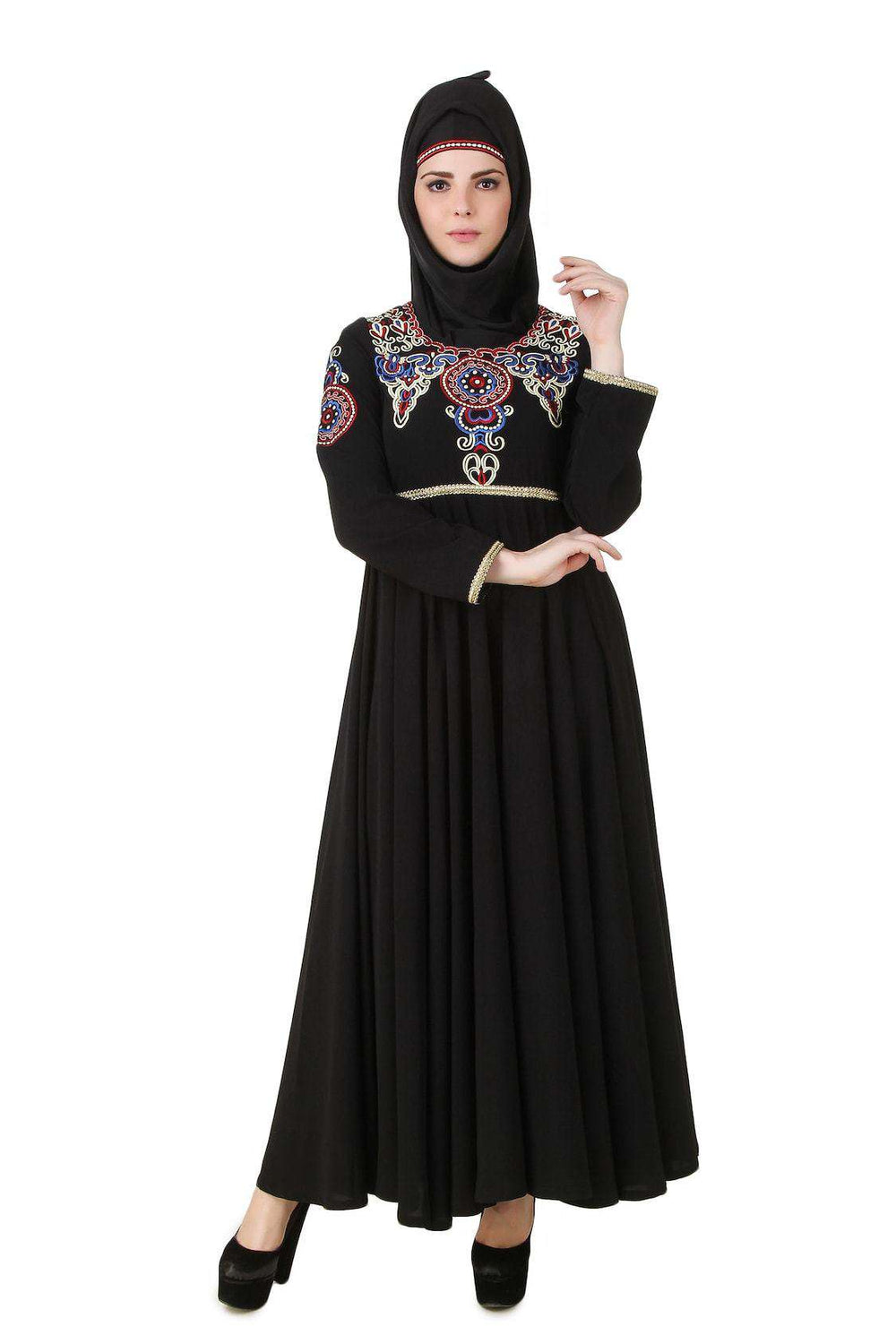 Yumn Black Nida Abaya