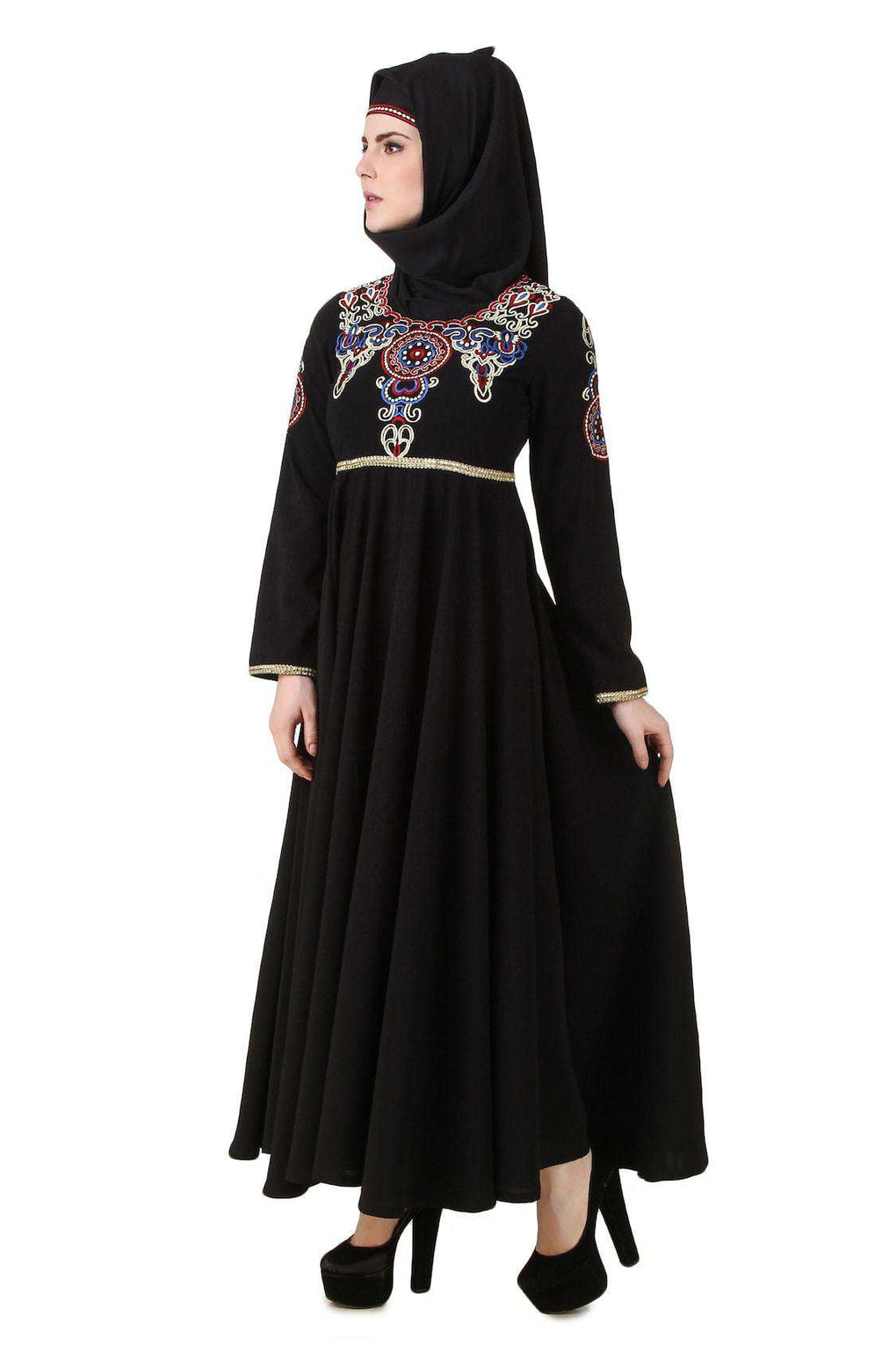 Yumn Black Nida Abaya