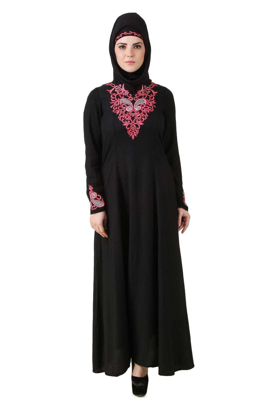 Subaha Black Rayon Abaya