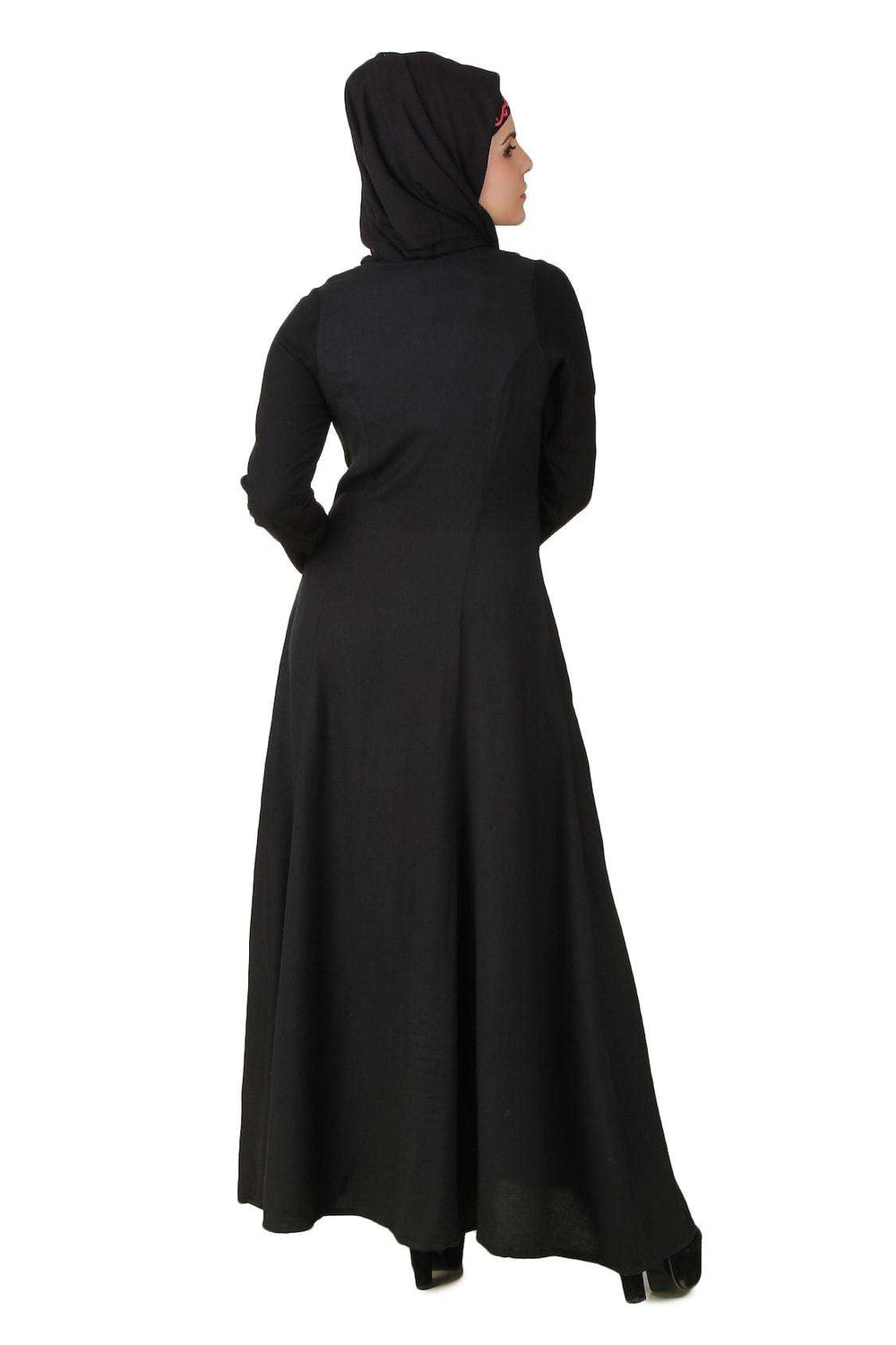 Subaha Black Rayon Abaya