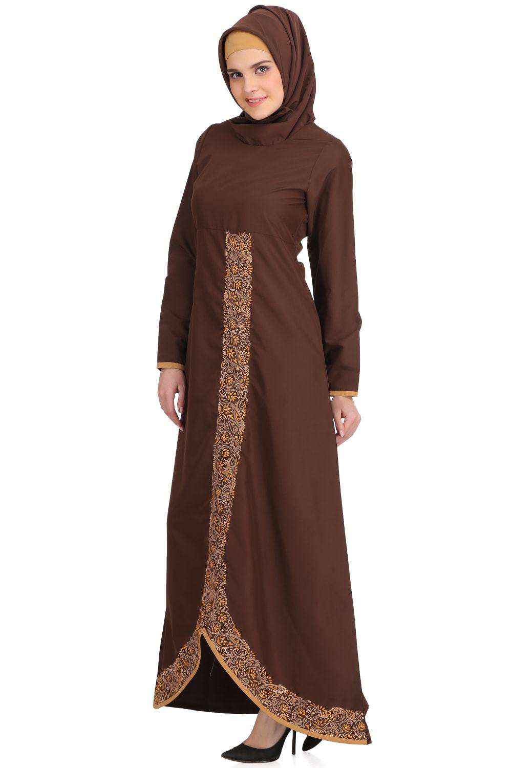 Shimaz Brown Kashibo Short Abaya