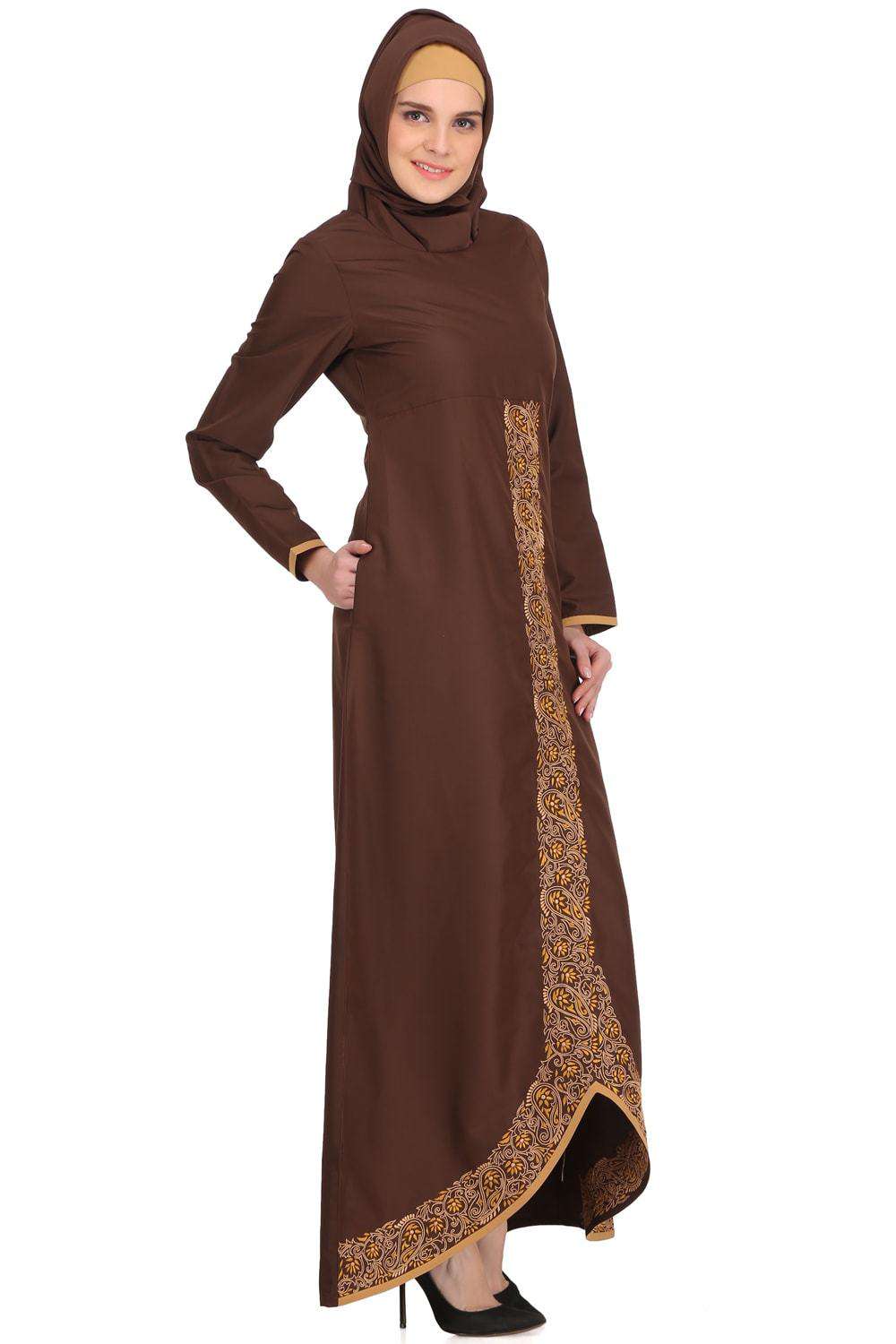 Shimaz Brown Kashibo Short Abaya