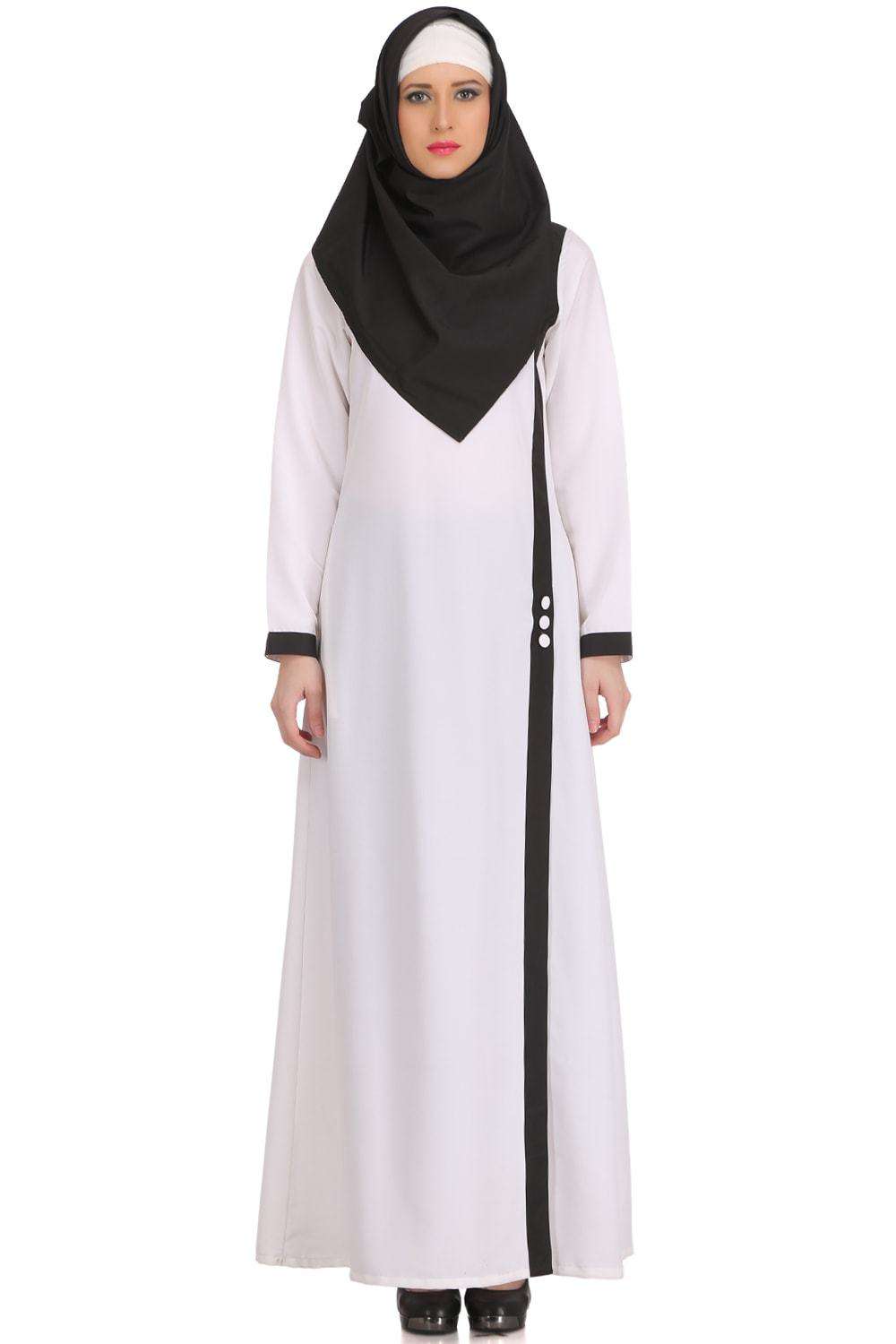 Romeesa White Kashibo Abaya