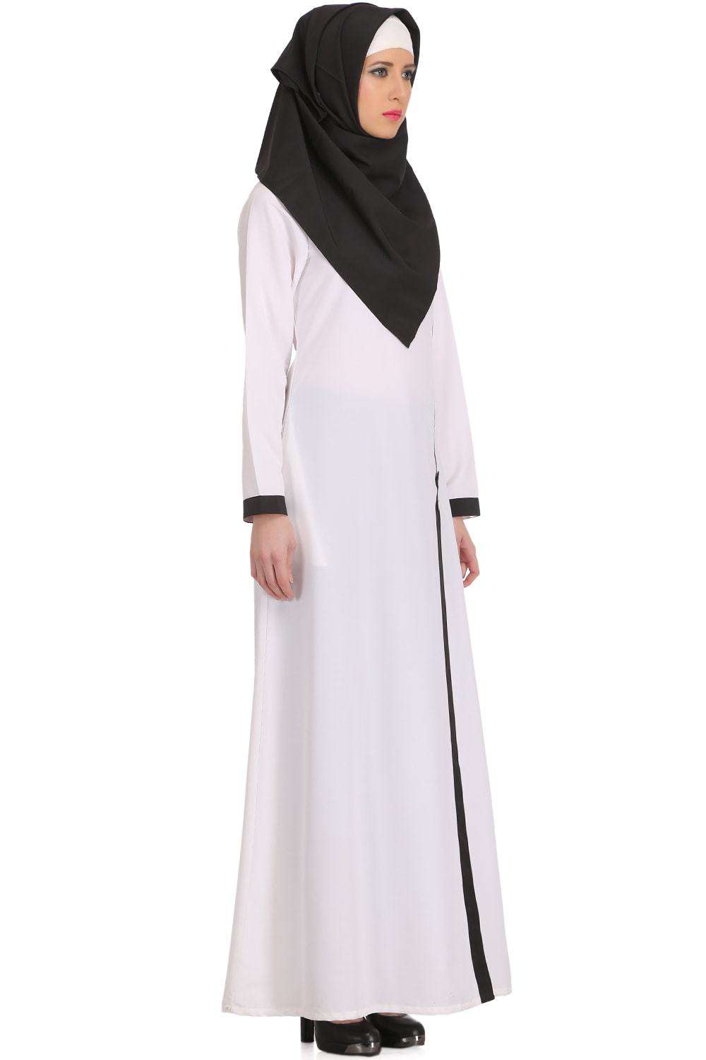 Romeesa White Kashibo Abaya