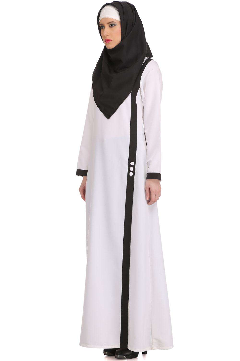 Romeesa White Kashibo Abaya