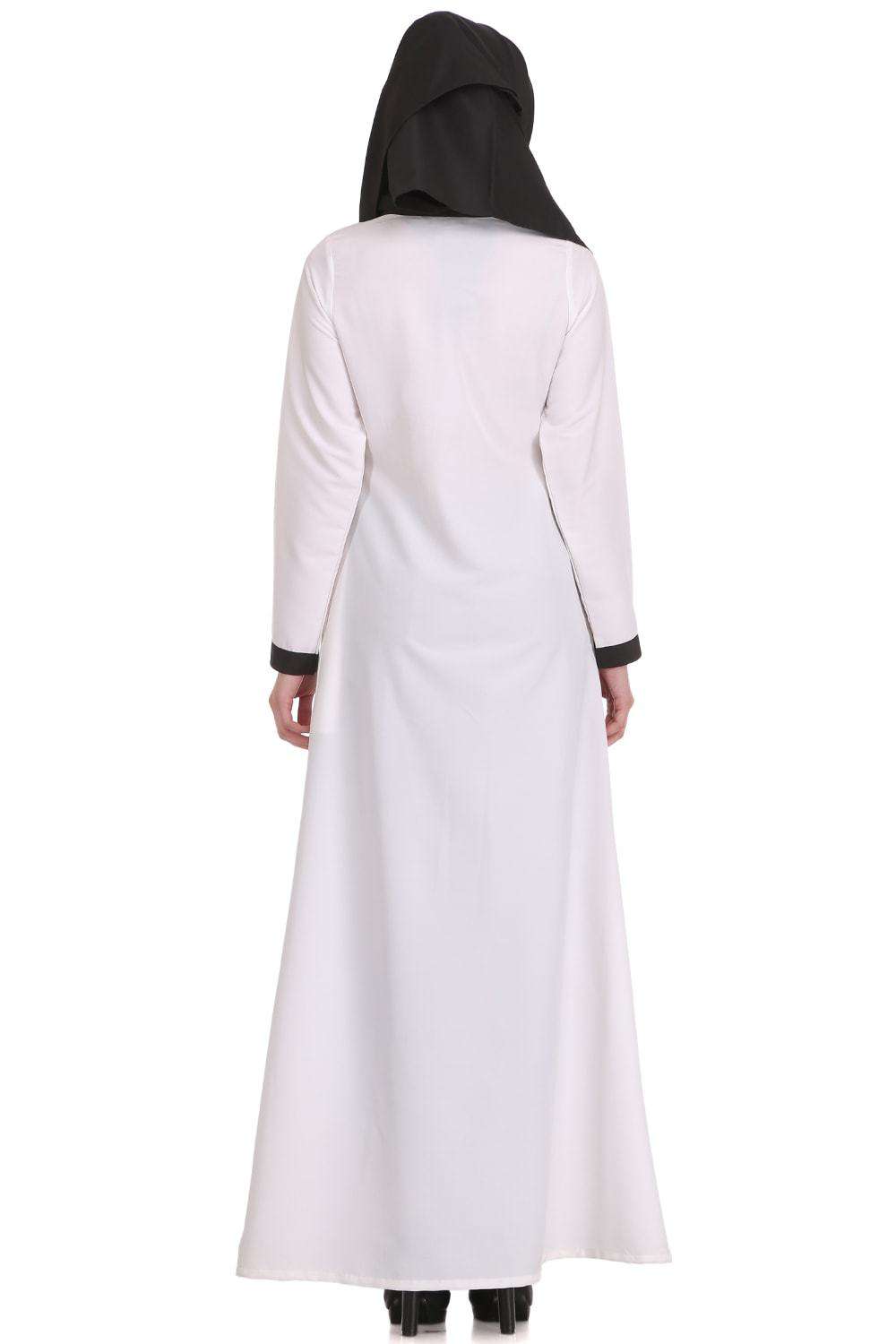 Romeesa White Kashibo Abaya