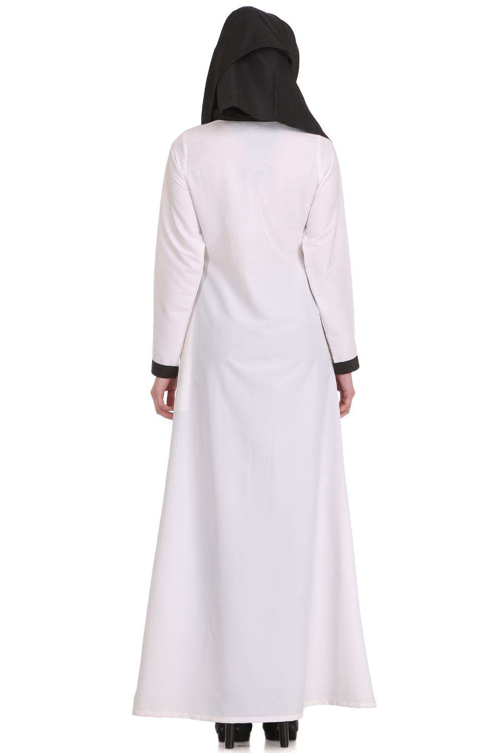 Romeesa White Kashibo Abaya