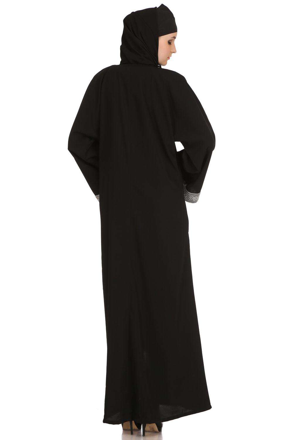 Naina Black Nida Dubai Abaya Back