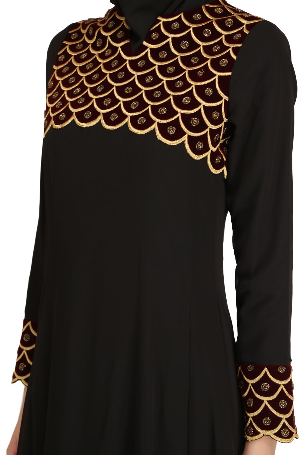 Aidah Black Georgette & Nida Eid Abaya Design