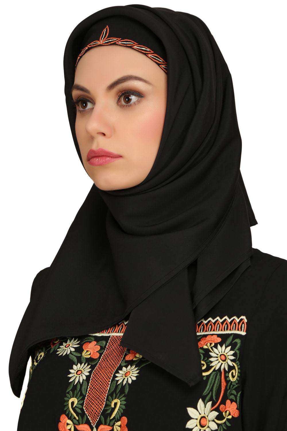 Madeeha Black Nida Umbrella Abaya Hijab